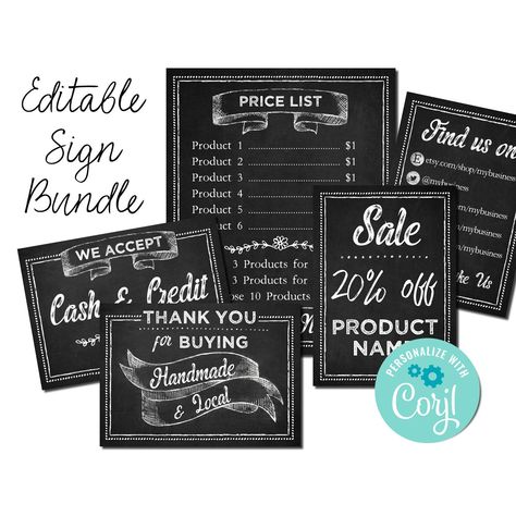 Price Sign, Lip Balm Labels, Art And Craft Shows, Market Sign, Circle Labels, Sticker Template, Chalkboard Sign, Chalkboard Signs, Store Signs