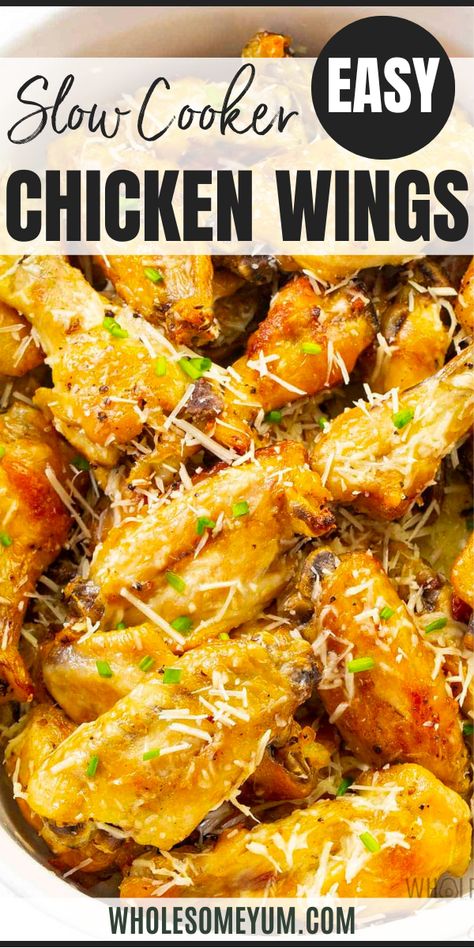 Crock Pot Chicken Wings Best Chicken Wings Recipe Crock Pot, Crispy Crockpot Chicken Wings, Chicken Wing Slow Cooker Recipes, Frozen Chicken Wings In Crockpot, Crock Pot Chicken Wings Recipes, Crockpot Chicken Wings Recipes Easy, Slow Cooker Wings Crock Pots, Chicken Wings In Slow Cooker, Chicken Wing Recipes Crockpot