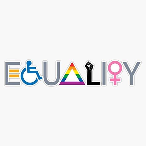 Equality Sticker, Pride Symbol, Vinyl Bumper Stickers, Sticker Vinyl, Bumper Sticker, Bumper Stickers, Vinyl Decals, Poster Design, Vision Board