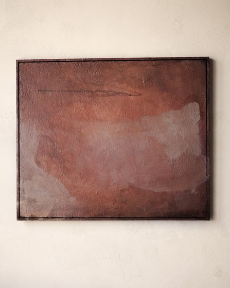 Florescence – LES Collection Subtle Abstract Art, Orange Texture Paint, Rough Painting, Organic Artwork, Moody Art, Organic Art, Sculptural Object, Desert Sunset, Matisse Art