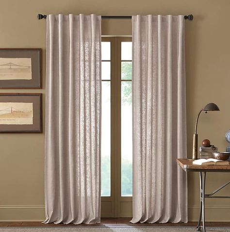 Whether you’ve moved into an apartment with standard paint or enjoy the light airy look of beige, you’ll need to find ways to compliment the color wit... | Neutral Linen #Curtains #BeigeWalls #CurtainsforBeigeWalls #CurtainsDecor #LivingRoom #LivingRoomDecor #DecortatedLife Curtain Treatments, Tan Curtains, Taupe Curtains, Tan Walls, Taupe Walls, Curtain Store, Room Decor Curtains, Beige Curtains, Living Room Decor Curtains