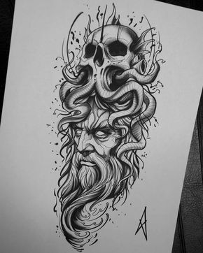 Sketch #bwmentality #blackandwhite #blackandgrey @artof_black #artof_black #blackworkerssubmission #blackworkers_tattoo #illustrativetattoo… Octopus Tattoo Sleeve, Family First Tattoo, Poseidon Tattoo, Octopus Tattoos, Greek Mythology Tattoos, Nautical Tattoo, Nordic Tattoo, Mythology Tattoos, Greek Tattoos