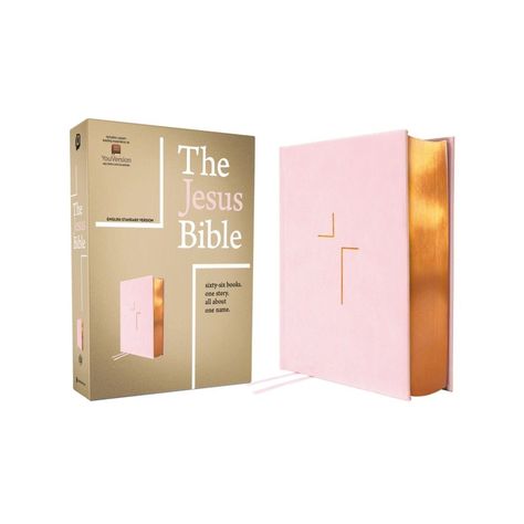 The Jesus Bible, ESV Edition, Leathersoft Over Board, Pink - by Zondervan (Leather Bound) Bibles For Teens, Aesthetic Bibles To Buy, Pretty Bibles To Buy, Cute Bibles To Buy, Bible Shopping, Bible Study Supplies, Bibles To Buy, Bible To Buy, Devotional Books For Women