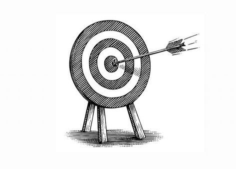 Steven Noble Illustrations: Bullseye Target Target Drawing, Target Illustration, Steven Noble, Bullseye Target, Jp Morgan, Drawing Prompts, Drawing Prompt, Stock Art, Tattoos Ideas