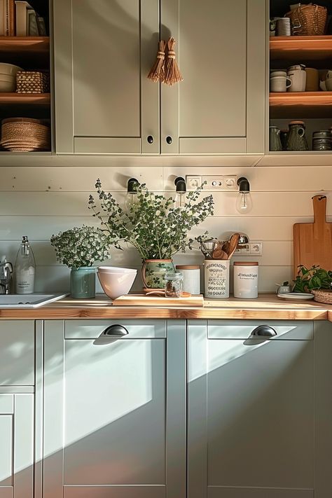 Tiny Cottage Kitchen Inspirations - Quiet Minimal Tiny Cottage Kitchens Small Spaces, Kitchens Small Spaces, Small Cottage Kitchen Ideas, Small Cottage Kitchens, Tiny Cottage Kitchen, Cottage Kitchen Inspiration, England Cottage, Small White Kitchens, Kitchen Triangle