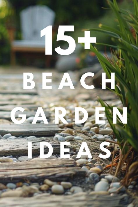 Lets explore some key features that you can incorporate to create the perfect beach style garden. Check out these 15 beach garden ideas.  Top Tip: Embrace a palette of soft blues, sandy beiges, and weathered whites in décor and accessories to effortlessly channel the serene vibes of a coastal retreat in your garden. Beach Garden Ideas, Beach Garden Design, Coastal Landscaping Ideas, Beach Theme Garden, Coastal Backyard, Beach House Landscaping, Beach House Garden, Coastal Landscaping, Pebble Garden