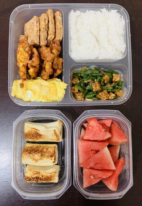 Kids Lunch Box Meals, Diet Sehat, Healthy Lunches For Work, Meat Diet, Catering Ideas Food, Resep Diet, Bento Recipes, Makanan Diet, Food Combining