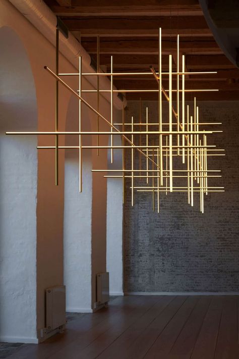 Flos Coordinates pendant Decorative Lighting, Strip Lights, Gold Chandelier, Industrial Lighting, Lighting Ideas, Lighting System, Led Strip Lighting, Led Strip, Strip Lighting