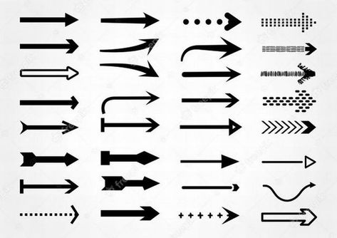 Arrows big black set icons. arrow icon. arrow collection Premium Vector Arrow Icon, Arrow Symbol, Arrows Graphic, Hand Drawn Arrows, Brochure Inspiration, Arrow Drawing, Presentation Design Layout, Flat Icons Set, Architecture Design Drawing