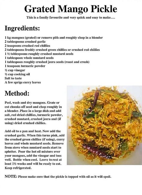 Grated Mango Pickle Mango Pickle Recipes Indian, Pickle Mango Recipe, Pickle Recipes, Witchy Kitchen, Mango Pickle, Pickles Recipe, Pickle Recipe, Cooking Book, Peri Peri