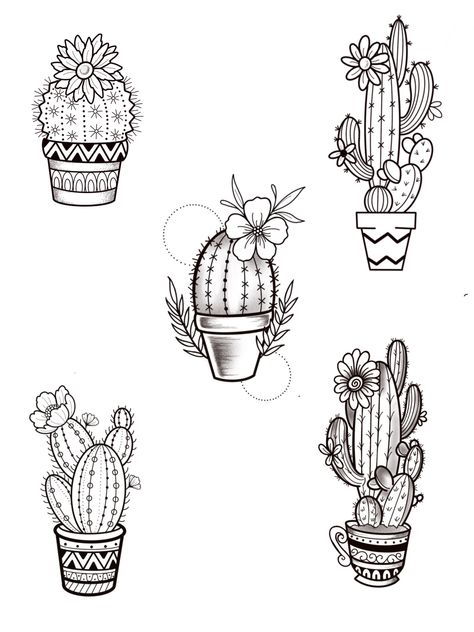 Fine Line Cactus Tattoo, Cactus Tattoo Minimalist, Cacti Drawing Simple, Traditional Cactus Tattoo, Cactus Tattoo Design, Small Cactus Tattoo, Cactus Flower Tattoo, Tequila Tattoo, Cactus Tattoos