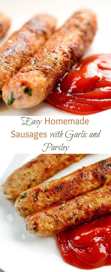 Homemade Sausage Recipe With Garlic And Parsley - Lavender & Macarons Sausage Making Recipes, Home Made Sausage, Recipe With Garlic, Lavender Macarons, Homemade Sausage Recipes, Sausage Dishes, Sausage Recipe, Breakfast Sausage, Homemade Sausage