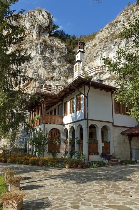 The rock monastery "St Dimitrii of Basarbovo" by Ilko Iliev on 500px Bulgarian Architecture, Turkish Architecture, Albania Travel, Landscape Photography Tips, Traditional Houses, Scenic Photography, Fantasy Places, Traditional Architecture, Macedonia