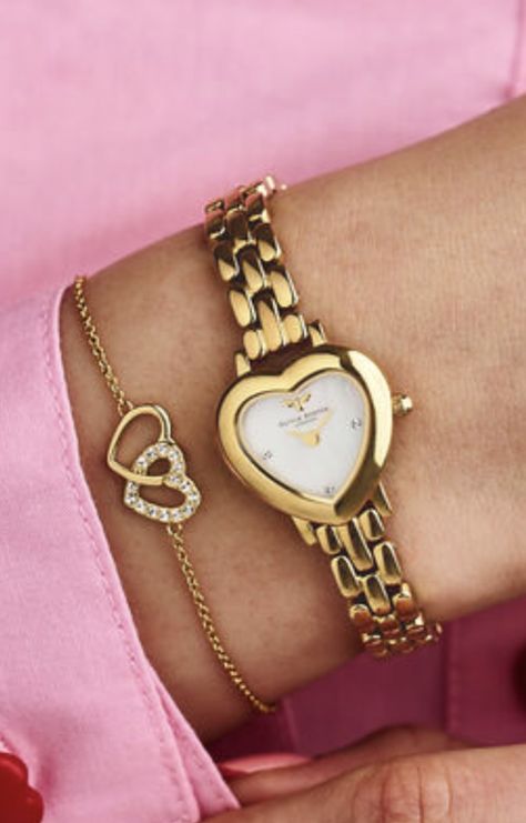 Heart Shaped Watch, Heart Watch, Jewerly Beads, Wrist Jewelry, Dope Jewelry, Jewelry Lookbook, Stacked Jewelry, Fantasy Jewelry, Girly Jewelry