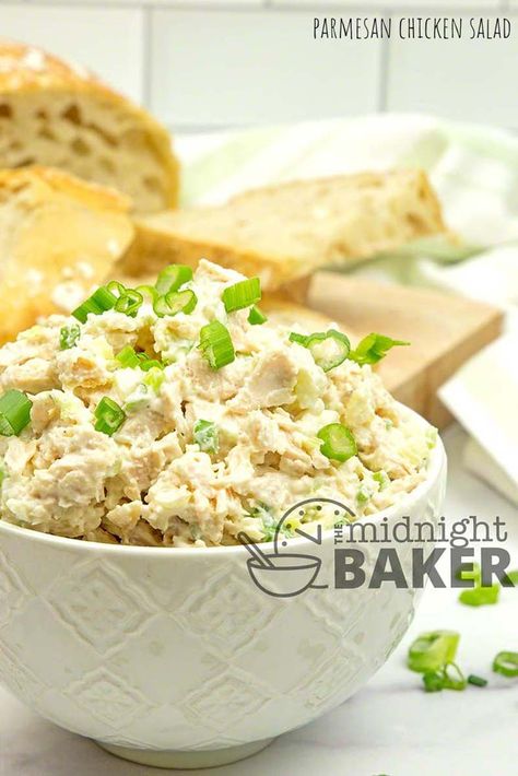 Parmesan Chicken Salad, Chicken Salad Chick Recipe, Use Leftover Chicken, Chicken Salad Chick, Grape Salad, Salad Pasta, Parmesan Chicken, Superbowl Party Food, Leftover Chicken