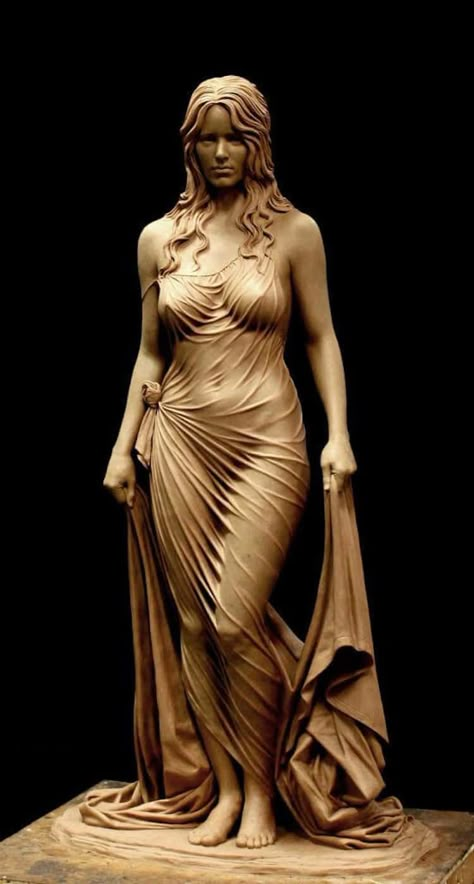 Life Size Sculpture of Bathsheba by Benjamin Victor Star Photo, Wow Art, Figurative Sculpture, Sculptures & Statues, Wood Sculpture, Art Sculpture, Art Plastique, Zbrush, Wood Carving