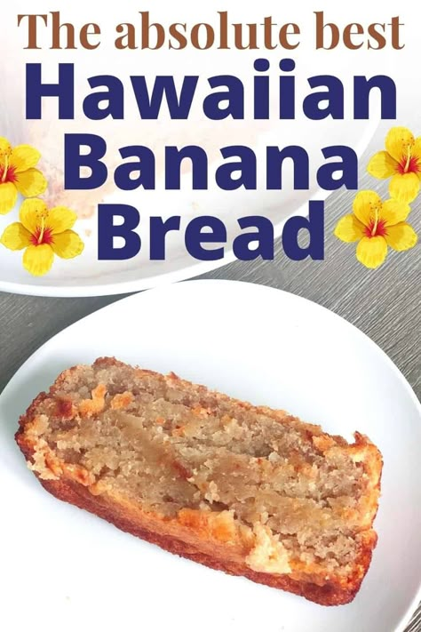 Maui has the best Hawaiian Banana Bread in the world! Our Road to Hana inspired recipe is the perfect combination of rich and sweet. It's also super moist like Aunt Sandy's Banana bread or Old Lahaina Luau banana bread! Maui Banana Bread Recipe, Hawaii Banana Bread Recipe, Hawaiian Banana Bread Recipe, Hawaiian Banana Bread, Hawaii Food, Moist Banana Bread, Best Banana Bread, Hawaiian Food, Banana Bread Recipe