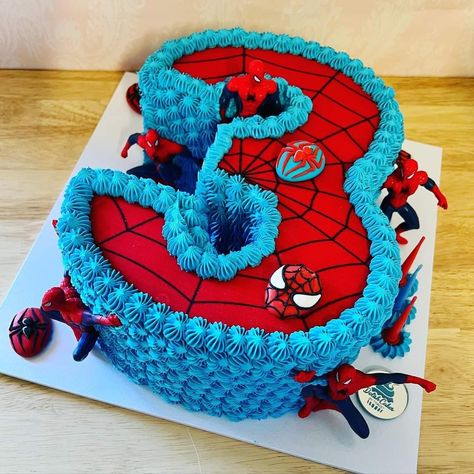 Spider Man Cake 3rd Birthday, Spin Cake Spiderman, Number 4 Cake Boy, Spidey And Friends Sheet Cake, Spidey 3rd Birthday Cake, Spider Man Smash Cake, Number 3 Spiderman Cake, Spiderman Birthday Party 3, Spiderman Cake 4th Birthday