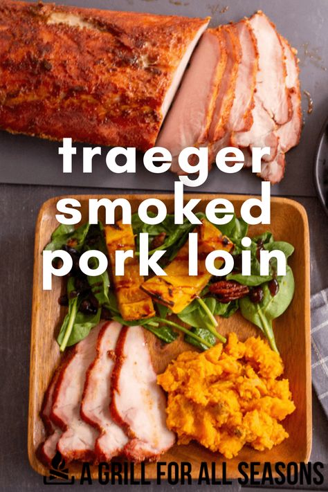 Pellet Grill Pork Loin Recipes, Treager Pork Loin Recipes, Smoked Boneless Pork Loin Roast, Traeger Pork Loin Recipes, Traeger Pork Roast, Pork Loin On Traeger Grill, Pork Loin Rub For Smoker, Pork Loin Roast Smoker Recipes, Smoked Boneless Pork Loin