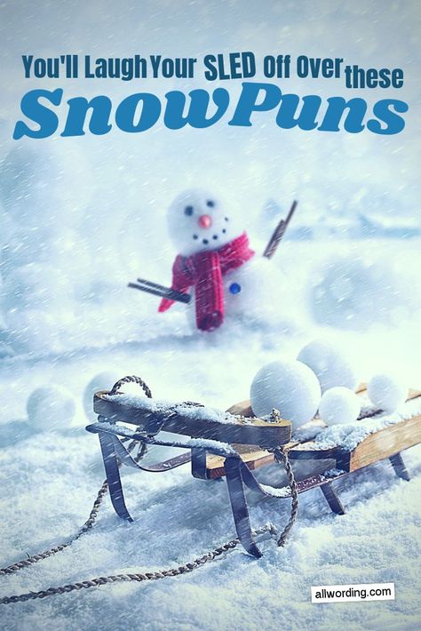 Get ready for winter with these silly snow puns #puns #winter Snow Meme Funny Hilarious, Snow Memes Hilarious, Snowflake Quotes Funny, Winter Puns Funny, Snow Memes Funny, Snow Humor Hilarious, Winter Humor Hilarious, Snowman Quotes Funny, Funny Snow Quotes