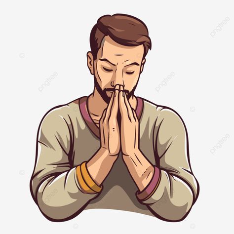 free praying hands clipart man praying vector illustration on white background cartoon Praying Cartoon, Praying Illustration, Praying Hands Clipart, White Background Cartoon, Man Praying, Man Clipart, Background Cartoon, Cartoon Clip, Cartoon Clipart