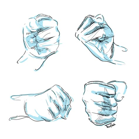 Hand Gripping Cloth Reference, Fists Reference Drawing, Punch Hand Drawing, Punch Hand Reference, Hand Punch Drawing, Balled Up Fist Drawing, Fist Hand Reference, Hand Fist Reference, Closed Fist Reference