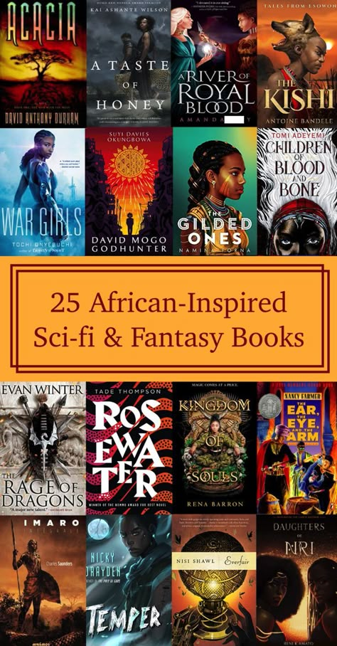 Magical Fiction Books, Fantasy Books By Black Authors, African Fiction Books, African Authors Books, African Books To Read, Black Fantasy Books, Black Authors Books Reading Lists, Science Fiction Writing, African Books