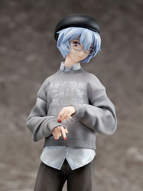 Shonen Manga, Anime Figurine, Black Beret, Neon Evangelion, Tokyo Otaku Mode, Rei Ayanami, Anime Figurines, Figure Poses, Genesis Evangelion