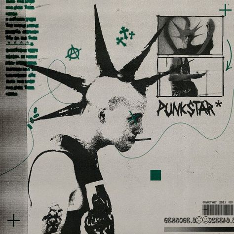 Punk Poster, Arte Punk, Punk Design, Album Art Design, Mixed Media Tutorials, Punk Art, Arte Inspo, Funky Art, Mixed Media Collage