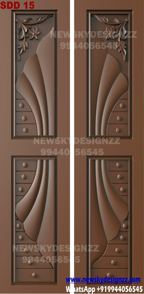 Door Design Images, Double Door Design, Wooden Door Design, Bed Furniture Design, Main Door, Wood Doors Interior, Double Door, Home Room Design, Wooden Doors