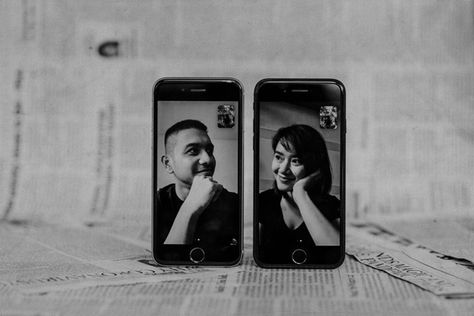 An Engagement Shoot on Video Call | Philippines Wedding Blog Ldr Prenup Ideas, Ldr Wedding Theme, Ldr Photo Ideas, Ldr Photography Long Distance Photo Ideas, Long Distance Engagement Photos, Ldr Photoshoot, Ldr Photography, November Photoshoot, Long Distance Wedding