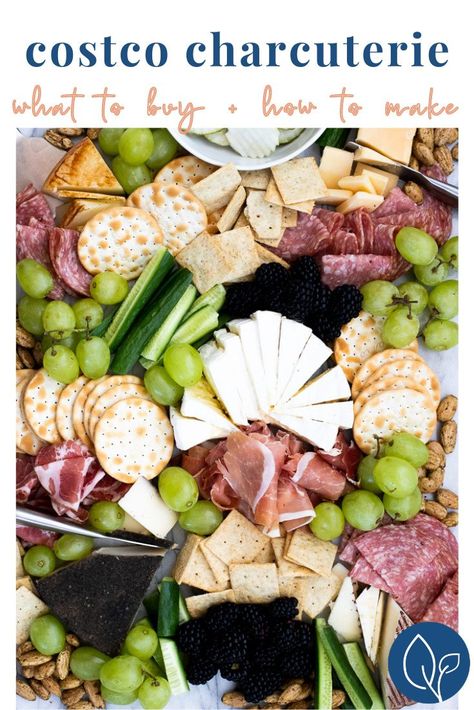 Costco Side Dishes, Costco Charcuterie Board, Costco Charcuterie, Costco Platters, Costco Party Food, Costco Appetizers, Mediterranean Appetizers, Cheese Tray, Cheese Platter