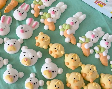 🐰🐻🐔🐤🥕 Dive into sweetness with our adorable animal-themed marshmallow set! 🍬✨ Get ready to fall in love with our handcrafted marshmallow collection that comes in an array of cute shapes - from bunnies to bears, chicks, chickens, and even little carrots. Each box is filled with at least 150 grams of the softest, most delicious marshmallows you’ve ever tasted. Crafted with love and 100% handmade, each piece is unique in shape and color, which might slightly differ from the photos. But I guara... Cute Shapes, Cute Marshmallows, Macaroons, Marshmallows, Fall In Love, Carrots, Bears, With Love, In Love