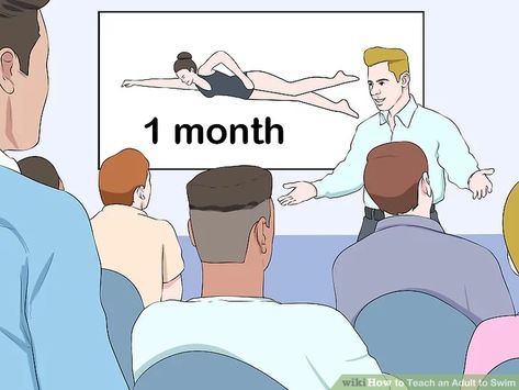 How to Teach an Adult to Swim (with Pictures) - wikiHow How To Swim, Learn To Swim, Swim Lessons, Adult Swim, To Learn, Swimming