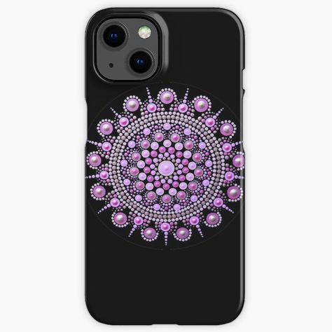 Pink Mandala, Mandala Dot Art, Mandala Painted Rocks, Art Iphone Case, Mandala Dots, Mandala Design Art, Mobile Cases, Dot Art, Dots Art