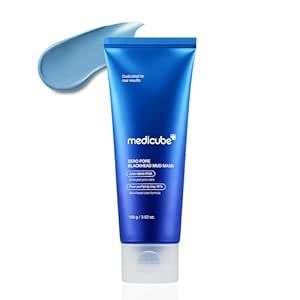 Medicube Zero Pore Blackhead Mud Facial Mask - Skin Cooling & Pore Tightening - 3 Minute Quick Dry Formula with AHA, BHA, PHA, and Pore-Purifying Clay - Korean Face Mask 3.52 oz Face Mask Korean, Dream Products, Mask Korean, Mask Skin, Korean Face Mask, Pore Tightening, Pore Mask, Blackhead Mask, Acne Help