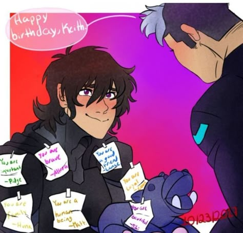 Vld Keith, Happy Birthday Keith, Monster Falls, Klance Fanart, Voltron Funny, Klance Comics, Voltron Comics, Keith Kogane, Form Voltron