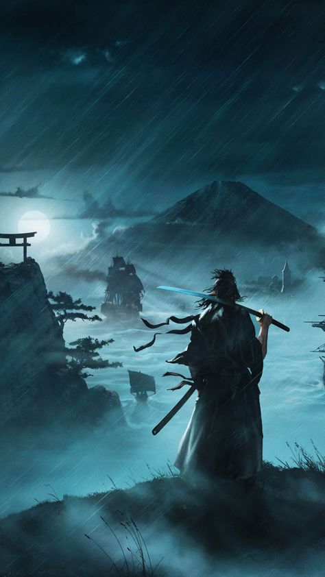 Ninja Wallpaper Hd 4k, Rise Of The Ronin, Warrior Wallpaper Hd, Ronin Wallpaper, Pic For Wallpaper, Miyamoto Musashi Art, Hd Mobile Wallpaper, Android Wallpaper Black, Ninja Wallpaper