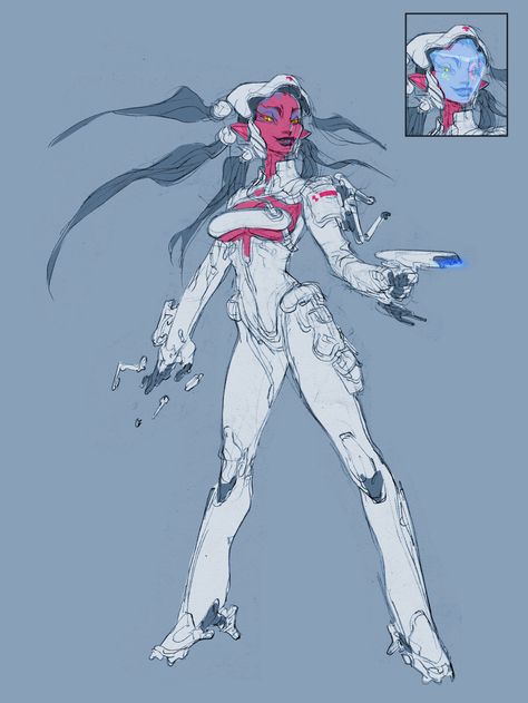 ArtStation - Paragon - Zinx, Paul Richards Paragon Characters, Paul Richards, Danger Girl, Reference Ideas, Female Drawing, Space Fantasy, Games Art, Odds And Ends, Concept Artist