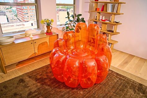 Jell-O creates series of inflatable chairs informed by "iconic molds" Jelly Aesthetic, Inflatable Furniture, Calming Cat, Y2k Nostalgia, Inflatable Chair, Jell O, How To Make Comics, American Brand, Interior Architecture Design