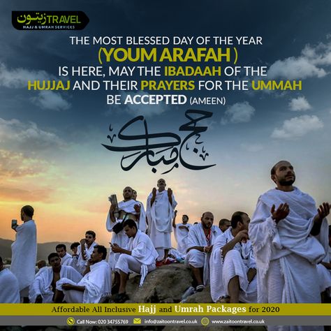 Today the Muslim Ummah is observing the sacred day of Hajj. Around 10, 000 pilgrims are performing the hajj rituals. We are blessed to see this day so, make the most of these special moments and indulge in the ibaadah of the Creator. May, you all be blessed with the best of both worlds and may all your supplications be answered. Hajj Mubarak! #Islam #Muslims #Quran #Hajj2020 #DayofArafah #sacrifice #Umrah2020 #Zaitoontravel Arafah Day Mubarak, Arfath Day Hajj, Arafat Day, Blessed With The Best, August Quotes, Love Breakup Quotes, Hajj Mubarak, Posts Ideas, Eid Cards