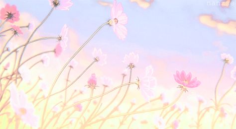 Anime Scenery. Gifs Aesthetic, Gif Rose, Gif Background, Anime Flower, Aesthetic Gifs, Wallpaper Estetika, Flowers Gif, Back Ground, Banner Gif