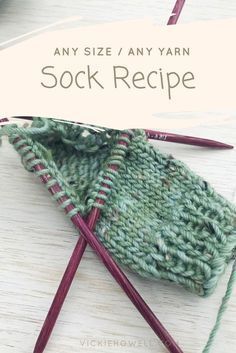 Sock Recipe, How To Knit Socks, Knitted Socks Free Pattern, Diy Tricot, Socks Knitting, Knitting Instructions, Sock Knitting Patterns, Crochet Socks, How To Knit