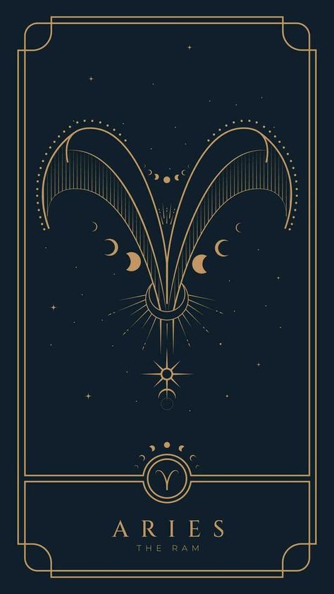 Aries Symbol Zodiac Illustration Aries Illustration, Aries Zodiac Symbol, Aries Wallpaper, Zodiac Illustration, Arte Aries, Zodiac Circle, Aries Symbol, Zodiac Sign Designs, Aries Art