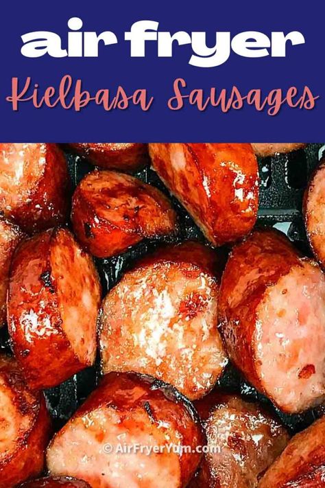 Cooking Kielbasa, Air Fryer Kielbasa, Fried Burgers, Turkey Kielbasa Recipes, Easy Kielbasa Recipes, Kilbasa Sausage Recipes, Rv Meals, Kielbasa Recipe, Kielbasa Soup