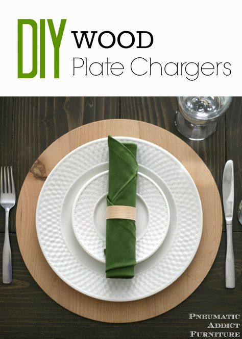 Napkins Fold, Charger Plates Diy, Wood Plate Chargers, Business Crafts, Plate Chargers, Wood Chargers, Diy Chargers, Wood Furniture Plans, Plates Diy