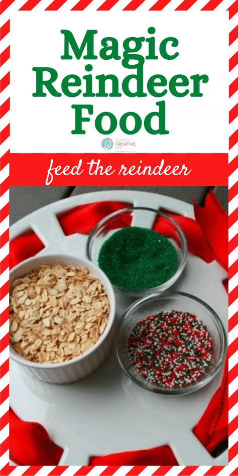 Reindeer Feed Recipe, Feed The Reindeer, Make Reindeer Food, Christmas Eve Fun, Food Poem, Reindeer Food Recipe, Reindeer Food Poem, Christmas Handprint Crafts, Magic Reindeer Food