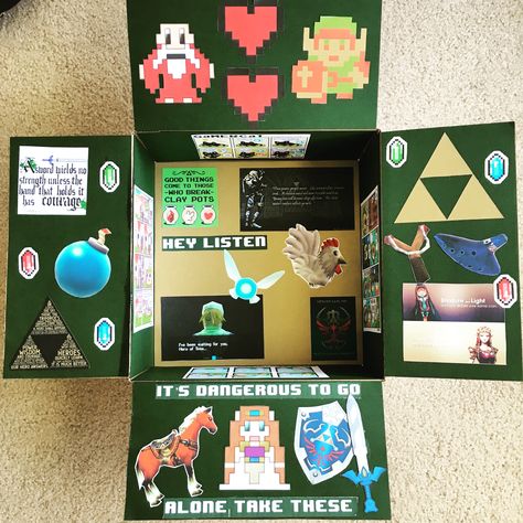 Gifts For Zelda Fans, Zelda Diy Gift, Legend Of Zelda Gift Ideas, Zelda Gift Ideas, Legend Of Zelda Diy, Legend Of Zelda Gifts, Diy Zelda Crafts, Zelda Diy, Diy Crafts For Boyfriend