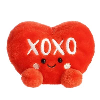 Aurora Palm Pals Candy Heart XOXO 5" | The Littlest Gift Boutique Valentines Day Collection, Palm Pals, Heart Plush, Soft Spoken, Soft Heart, Candy Hearts, Pink Body, Red Candy, Cute Stuffed Animals