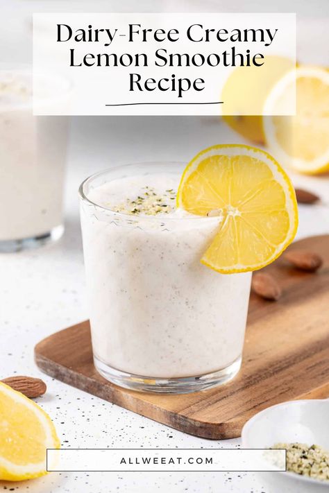 Dairy-Free Creamy Lemon Smoothie 🍋✨

Refresh with this Creamy Lemon Smoothie—Dairy-Free and Vegan! It’s a Healthy Lemon Smoothie and a simple Lemon Drink for any time.

✨ Save this Pin for a delicious Lemon Smoothie Recipe!

#DairyFreeLemonSmoothie #CreamyLemonSmoothie #LemonSmoothieRecipe #DairyFreeSmoothie #HealthyLemonSmoothie #VeganLemonSmoothie #LemonSmoothie #DairyFreeRecipe #CreamySmoothieRecipe #LemonDrink Lemon Smoothie Recipes, Snack Quick, Lemon Smoothie, Coconut Milk Yogurt, Almond Yogurt, Dairy Free Smoothies, Fruit Salad Easy, Light Breakfast, Creamy Smoothies